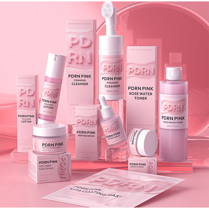 Luxury Skincare Set - PDRN Pink Skincare Set Lachs-DNA-Kollagen Vita