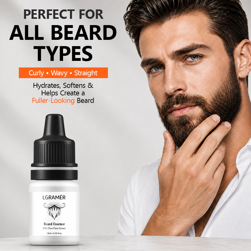 Epidermal Growth Factor - Bartwuchsserum für Männer, nährt Gesichtshaarfollikel, reduziert