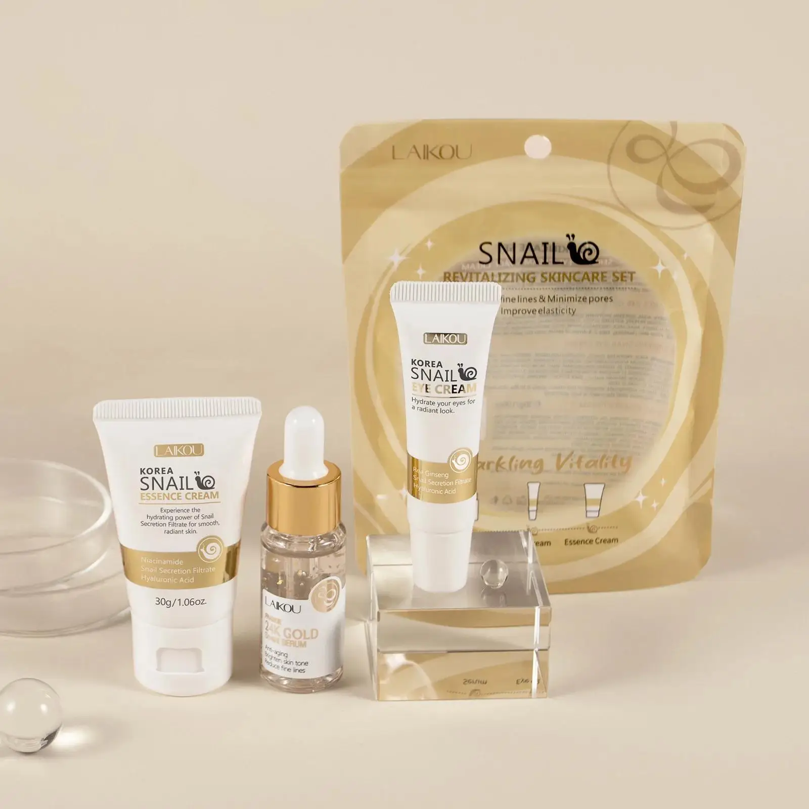 24K Gold Snail Repair Serum Au – Luxury Skincare Set Bewertung und Preis