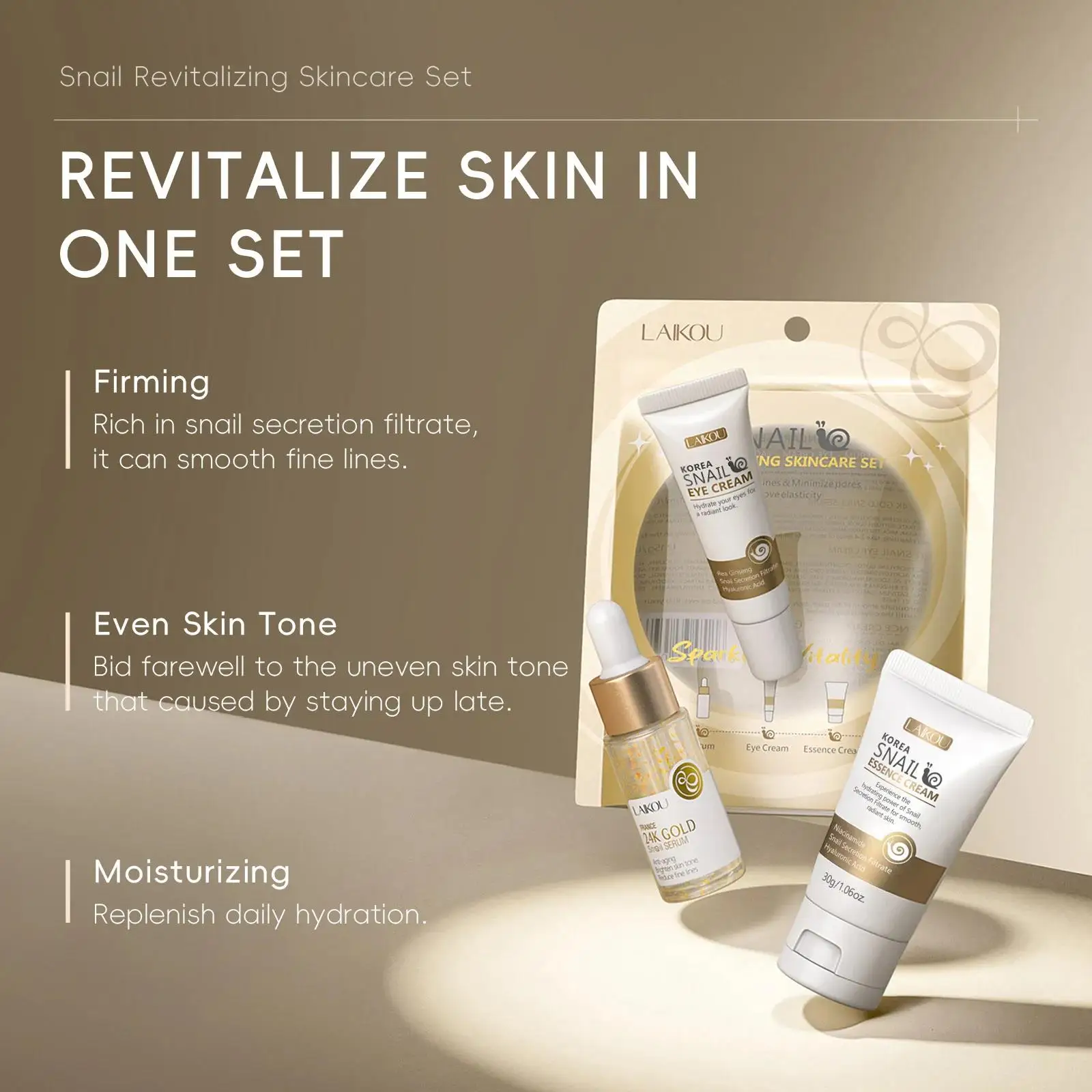 24K Gold Snail Repair Serum Au – Luxury Skincare Set Bewertung und Preis